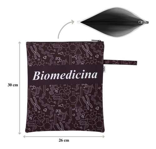 Porta Jaleco E Esteto - Necessaire Organizadora Biomedicina