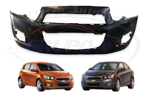 Facia Defensa Delantera Chevrolet Sonic 2012 Al 2016 Nueva