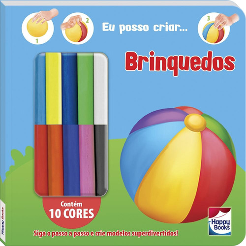 Criando com Massinha! Brinquedos, de Brijbasi Art Press Ltd. Happy Books Editora Ltda., capa dura em português, 2022