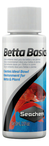 Acondicionador Betta Beta Fish de Seachem Betta Basics, 60 ml