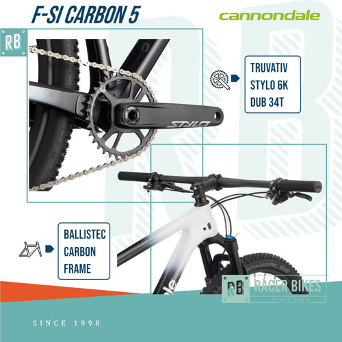 Imagen 4 de 10 de Bicicleta Cannondale F-si Carbon 5 Monoplato 12v Sram
