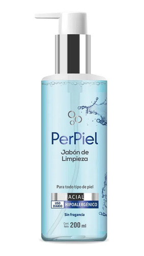 Perpiel Jabon De Limpieza  Facial Sin Fragancia X 200 Ml