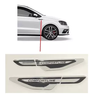 Par Aplique Lateral Volkswagen Comfortline Para Polo Virtus