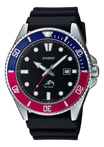 Reloj Casio Caballero Color Negro Mdv-106b-1a2vcf