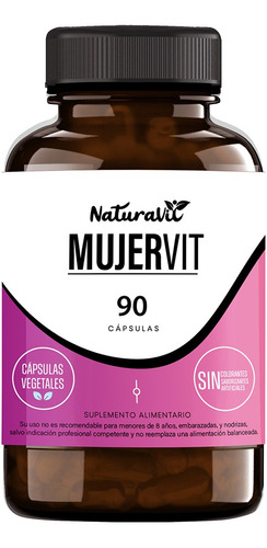 Mujervit Multivitamínico 90 Cápsulas Naturavit