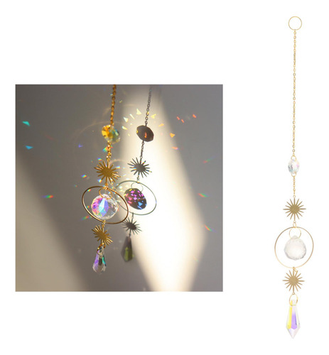 Colgante De Cadena Con Cuentas 2x Colgantes De Cristal Para