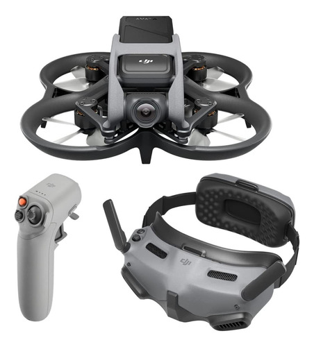 Mini drone DJI Avata Explorer Combo con dual cámara 4K negro 5.8GHz 1 batería