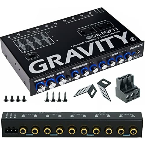 Gr-eqp11 Digital Bass Machine 1/2 Din 9v Ecualizador Pa...