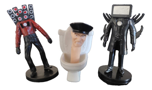Figuras Colección Skibidi Toilet Juguete Modelo Decorar X3
