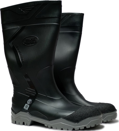 Bota Pvc Industrial Negra C/puntera Acero Evolution Calfor