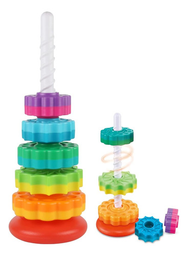 ~? Juxue Baby Spinning Stacking Toys Para Niños Pequeños 1-3