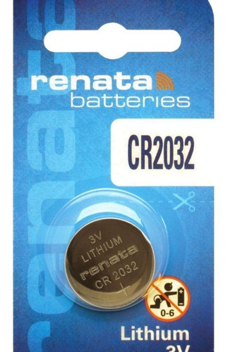 Bateria botão Renata Lithium CR2032 3V