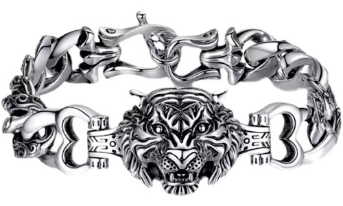 Pulsera Retro Creativa Con Forma De Cabeza De Tigre Del Año