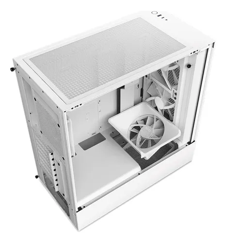 Caja Atx Nzxt H5 Flow Rgb (blanco)