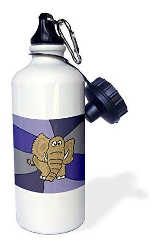 Botella De Agua Deportiva 3drose - Elefante Divertido, 21