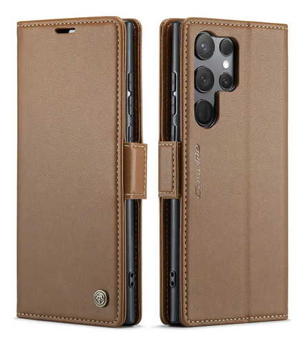 Funda De Piel Con Tapa Caseme Para Samsung Galaxy S25 Ultra S24 Fe S23 S22 S21 S20 S10 Plus A16 A56