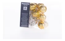 Comprar Alparamis Navidad Bolas Led 2 Cm Dorada X10 Luces Color de las luces Calidas