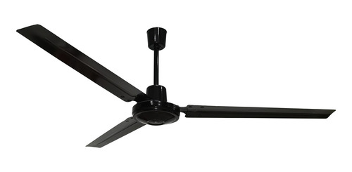 Imagen 1 de 1 de Ventilador de techo Masterfan Icarus negro con 3 aspas de metal, 56" de diámetro 127 V