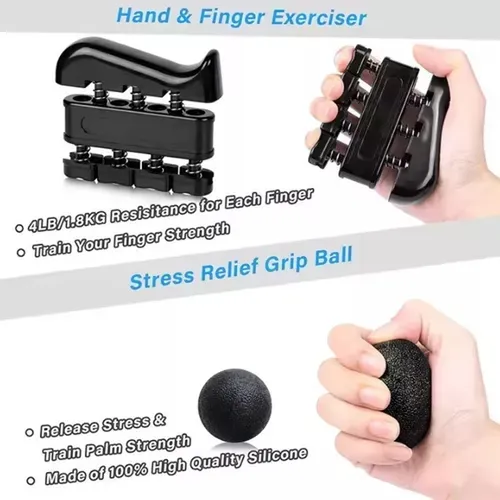 Set Hand Grip Ejercicio Mano Dedos Antebrazo Rehabilitacion