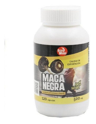 Maca Negra  1 Frasco De 120 Capsulas (500 Mg)