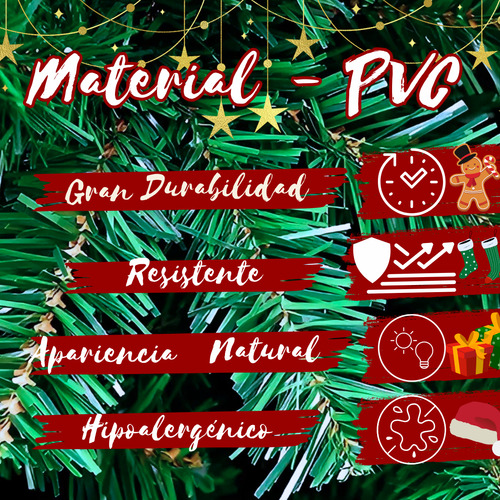 Arbol De Navidad Pino Clásico 130 Cm Artificial 120 Ramas