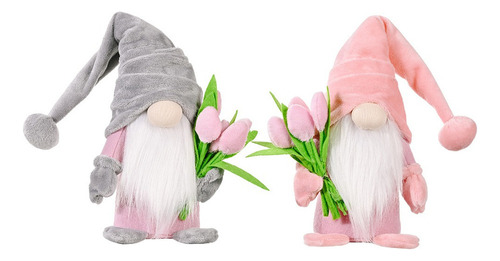 2pcs Tulipán Rudolph Peluche Muñeca Regalo De San Valentín