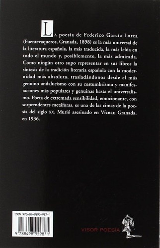 Romancero Gitano . Poema Del Cante Jondo