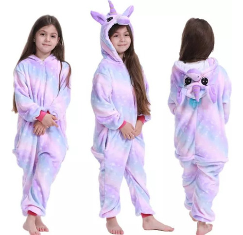 Pijama Enterito Plush Unicornio  Niña O Niño Animales