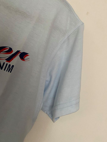 Remera Celeste Claro Importada Con Logo Tommy Hilfiger