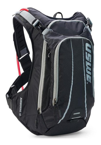 Mochila De Hidratação Uswe Airbone 15 - 3 Litros Preto/cinza Cor Preto