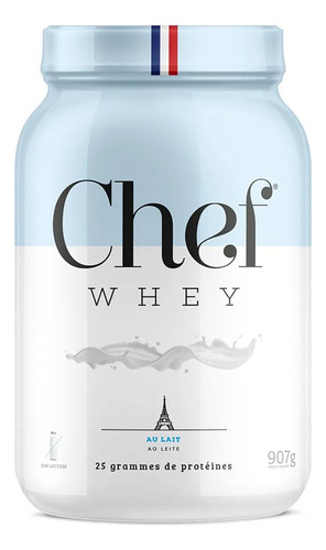 Chef Whey Zero Lactose Sabor Ao Leite Pote 907g