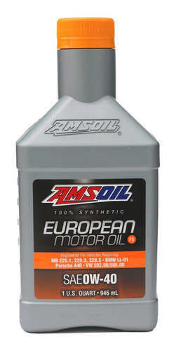 Aceite Sintético Amsoil 0w40 Formula European De 946 Ml