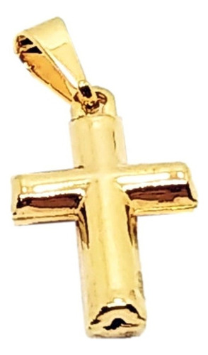 Dije En Oro 18k Laminado De Cruz Cristo Catolico Religioso 