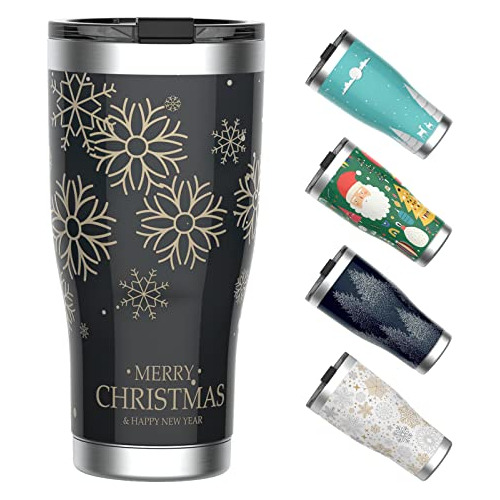 20oz Christmas Tumbler, Stainless Steel And Double Wall...