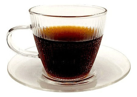 Set 4 Tazas Con Plato Espresso 110ml Glasso Para Té / Café