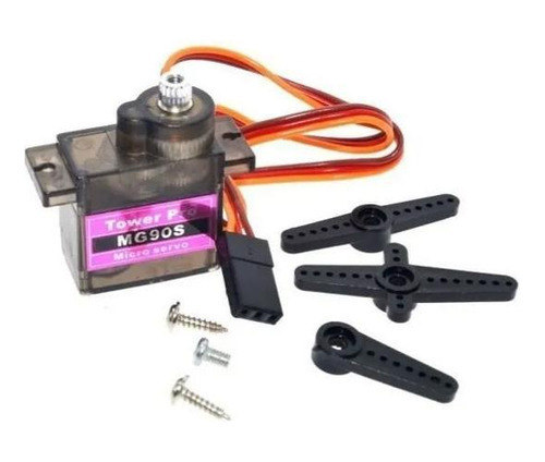 Kit 3x Micro Servo Motor Tower Pro Mg90 Mg90s Metal Gear