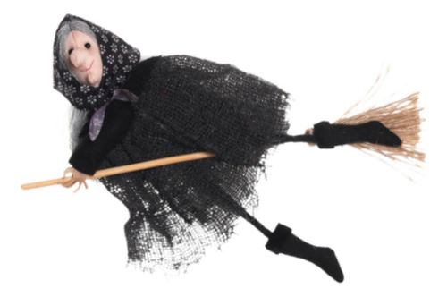 Adornos Colgantes De Halloween, Escoba De, Colgante De Gris