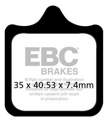 Pastilla Freno Ebc Fa322/4hh Cagiva Mito 500 08 F