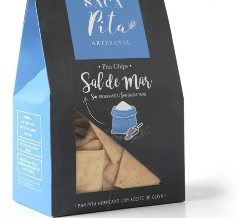 Pita Chips Sal De Mar 200g - Galletas Horneadas - Sacapita