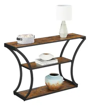 Comprar Mesa De Consola Vasagle Con Patas Curvas Color Marrón Rústico Negro