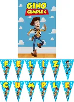 Comprar Woody Cartel Y Banderin Decoracion Cumpleaños Toy Story