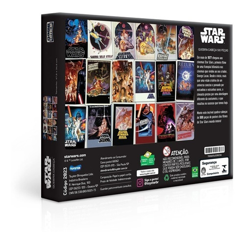 Quebra Cabeça  Puzzle Stars Wars Posters 500pç Game Office