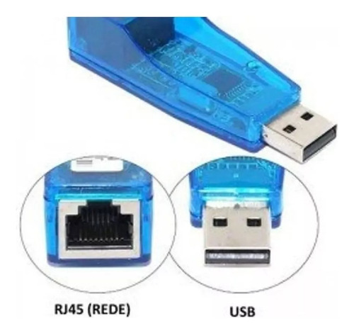 Adaptador Usb Lan Placa Cabo De Rede Externa Rj45 - 167