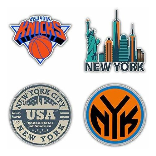 New York City Usa Knick Basketball Sport Team Logo Calcomaní