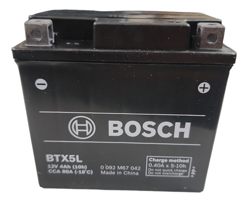 Bateria Bosch Moto Gel Honda Xr 125 Ytx5l-bs Btx5l Antares