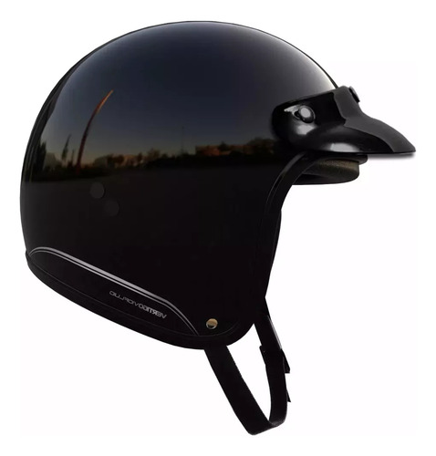 Casco abierto Vertigo V10 Fluid color negro talla L cómodo seguro y liviano