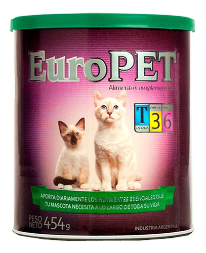 Alimento Energetico Compl Vitaminico Europet Gato X 6 Latas