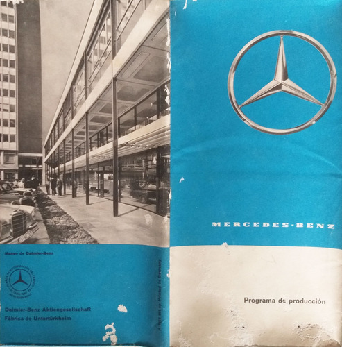 Folleto Mercedes Benz Programa De Produccion 1961-original