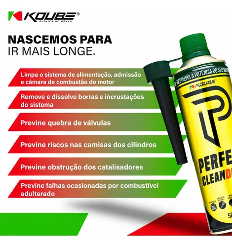 Limpa Motor Diesel Koube 500ml Limpeza Via Tanque Redução Fumaça
