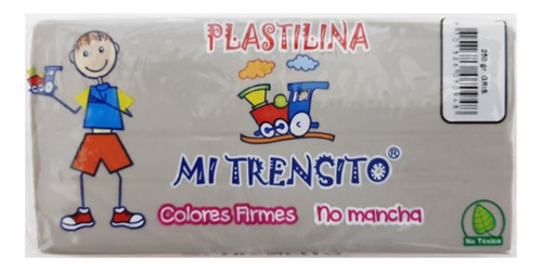 Plastilina En Barra Mi Trensito Gris 250gr X1 Und